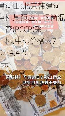 韩建河山:北京韩建河山中标某预应力钢筒混凝土管(PCCP)采购Ⅰ标,中标价格为795,024,426.18元