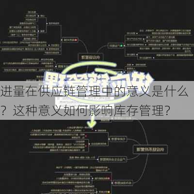 进量在供应链管理中的意义是什么？这种意义如何影响库存管理？