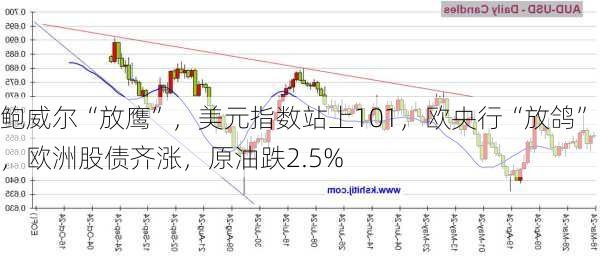 鲍威尔“放鹰”，美元指数站上101，欧央行“放鸽”，欧洲股债齐涨，原油跌2.5%