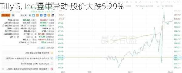 Tilly'S, Inc.盘中异动 股价大跌5.29%