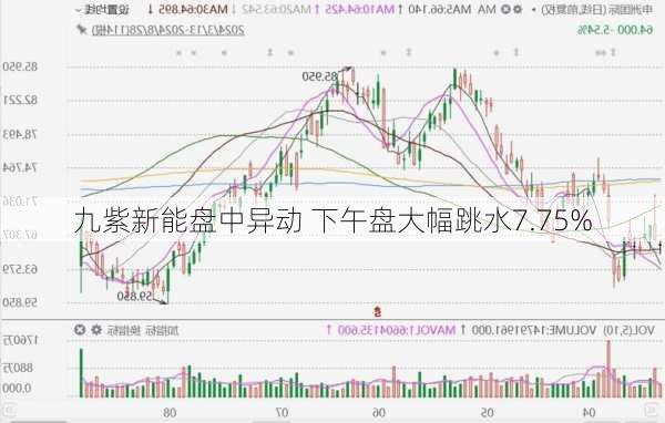 九紫新能盘中异动 下午盘大幅跳水7.75%