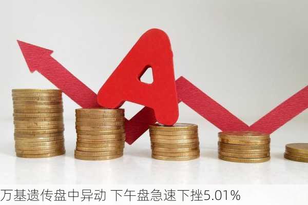 万基遗传盘中异动 下午盘急速下挫5.01%