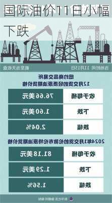 国际油价11日小幅下跌