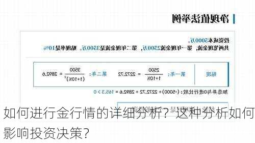 如何进行金行情的详细分析？这种分析如何影响投资决策？