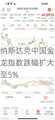 纳斯达克中国金龙指数跌幅扩大至5%