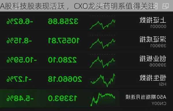 A股科技股表现活跃 ，CXO龙头药明系值得关注