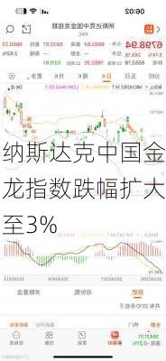 纳斯达克中国金龙指数跌幅扩大至3%